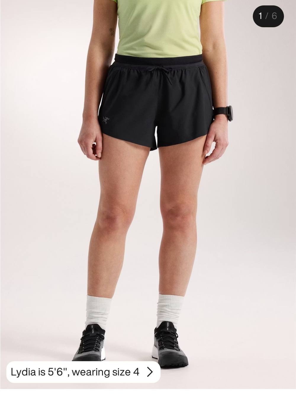 Arc'teryx Black Women's Athletic Running Shorts